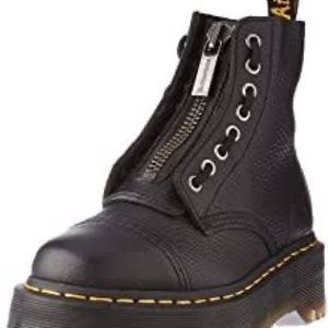 Dr. Martens Womens Sinclair 8 Eye Leather Platform Boot